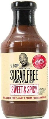 SALSA BBQ G HUGHES SUGAR FREE SWEET &amp; SPICY 510 GR.