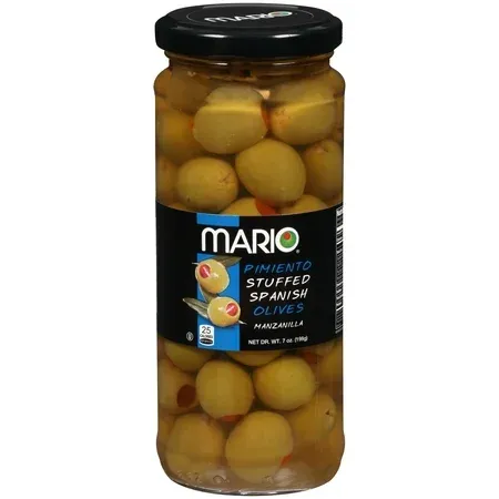 ACEITUNA MARIO C/PIMIENTO STUFFED 198 GR.