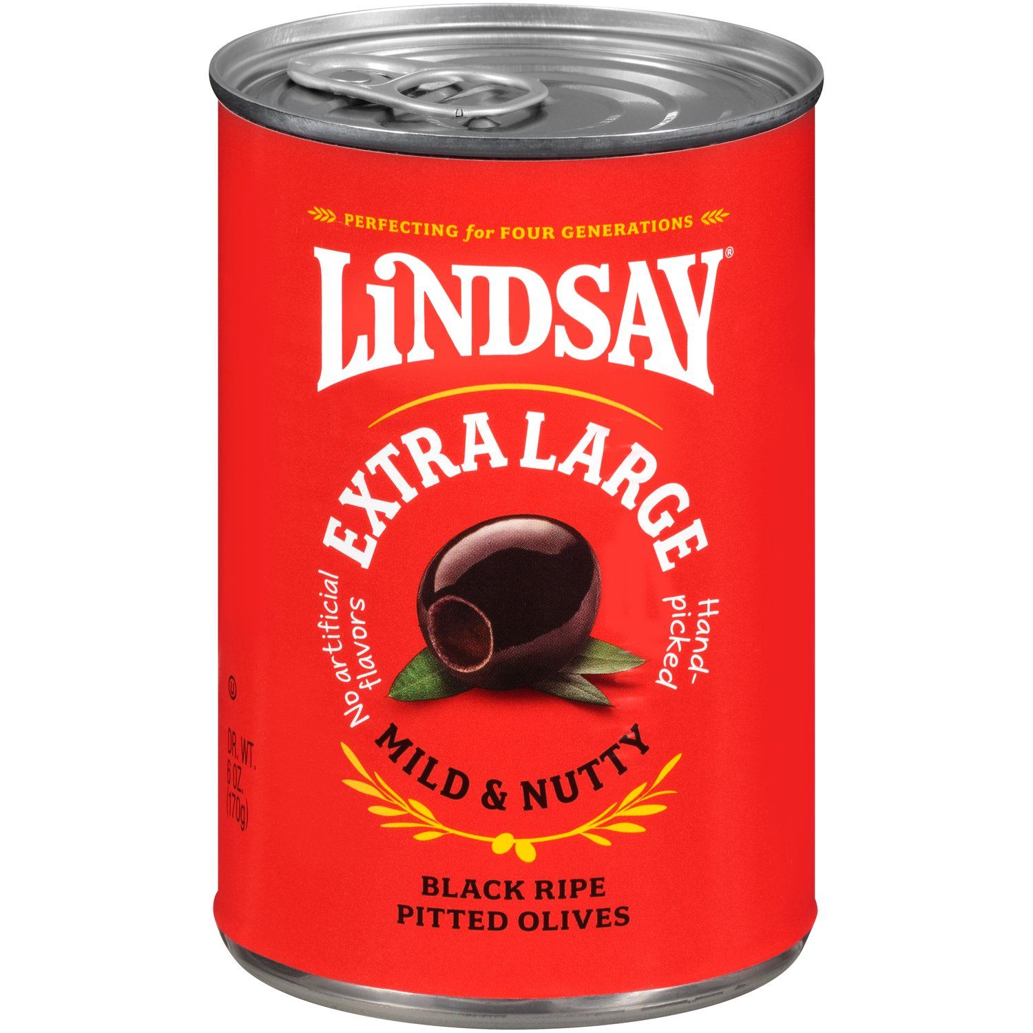 ACEITUNA LINDSAY NEGRA EXTRA LARGE 170 GR.
