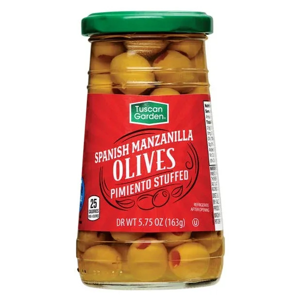 ACEITUNA TUSCAN GARDEN RELLENA C/PIMIENTO 163 GR.