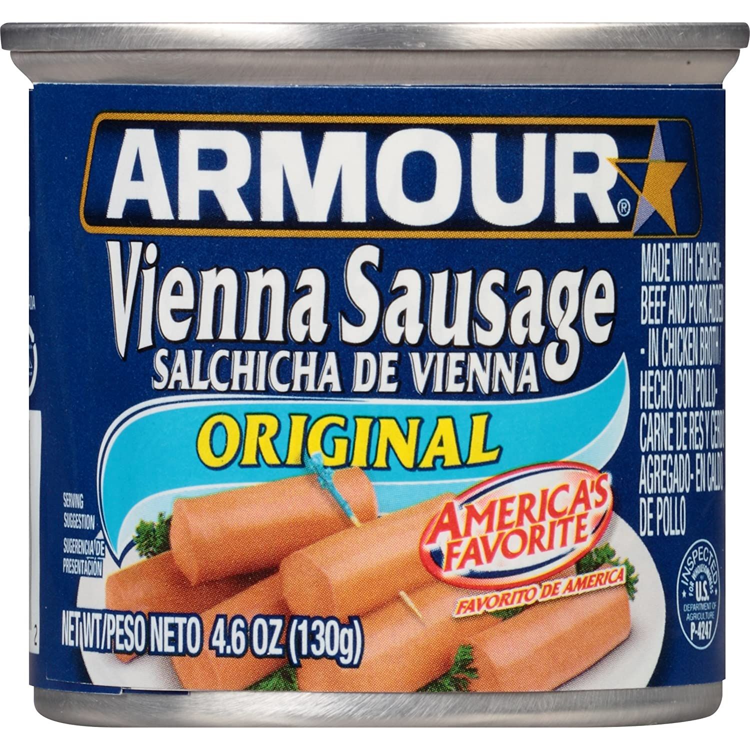 SALCHICHA VIENNA ARMOUR ORIGINAL 130 GR.
