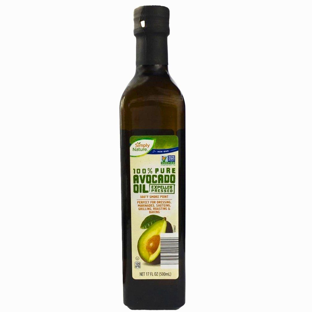 ACEITE DE AGUACATE SIMPLY NATURE 100% PURE EXPELLER PRESSED 500 ML.