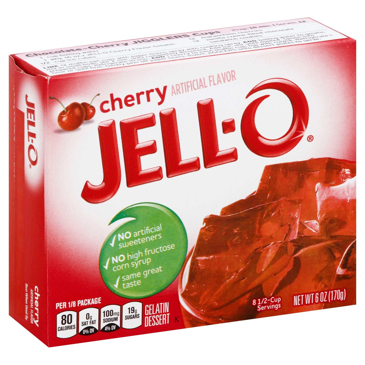 GELATINA JELL-O CRERRY 170 GR.