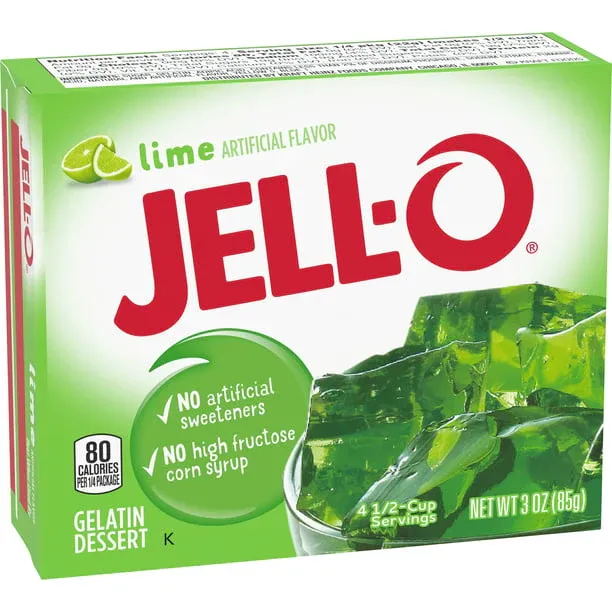 GELATINA JELL-O LIME 85 GR.