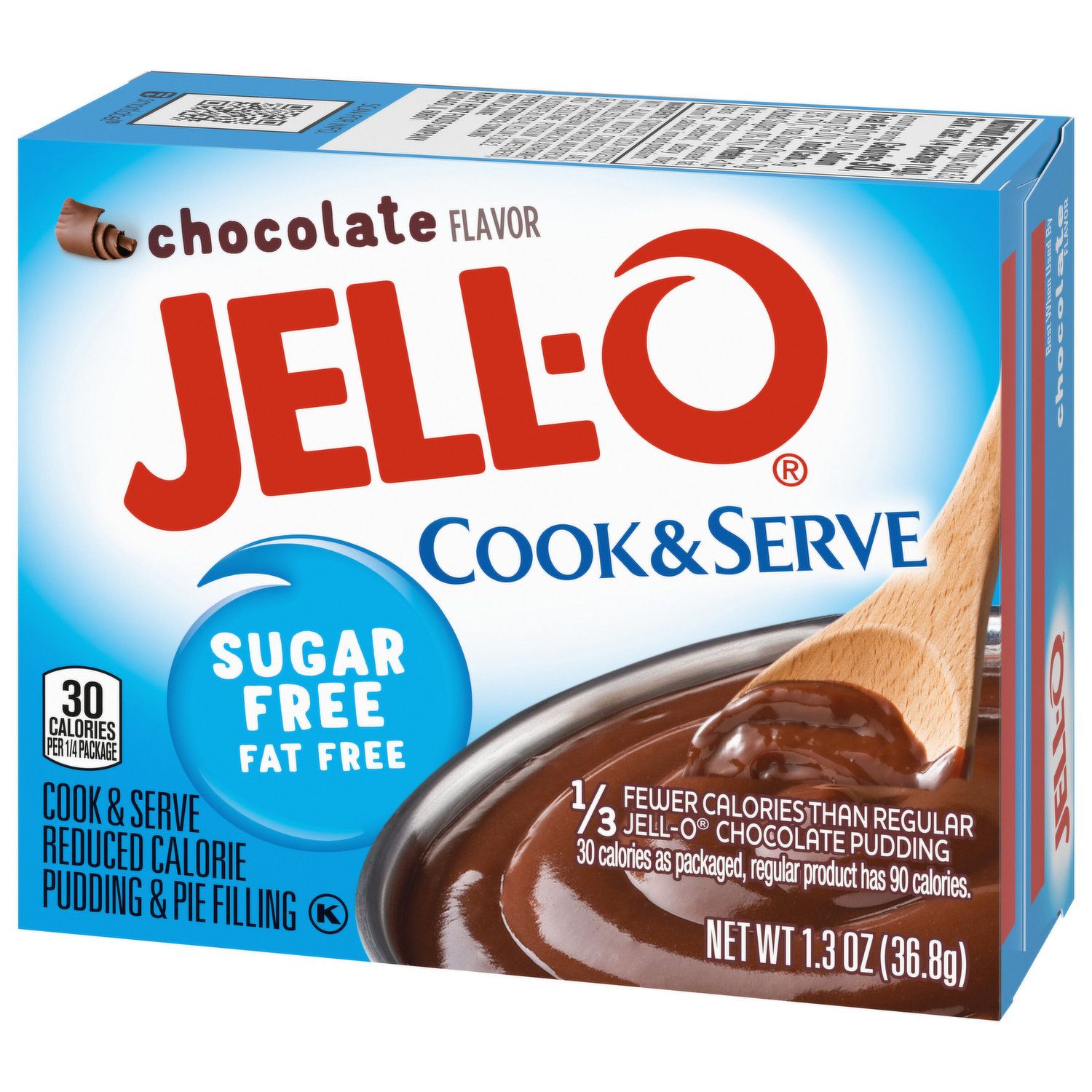 PUDDING JELL-O SUGAR FREE CHOCOLATE COOK &amp; SERVE 36.8 GR