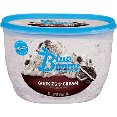 NIEVE BLUE BUNNY COOKIES &amp; CREAM 1.41 LTS