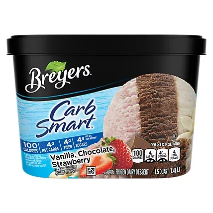 NIEVE BREYERS CARB SMART VANILLA CHOCOLATE 1.41 LTS