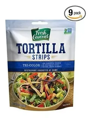 TORTILLA FRESH GOURMET STRIPS TRI COLOR 99 GR.