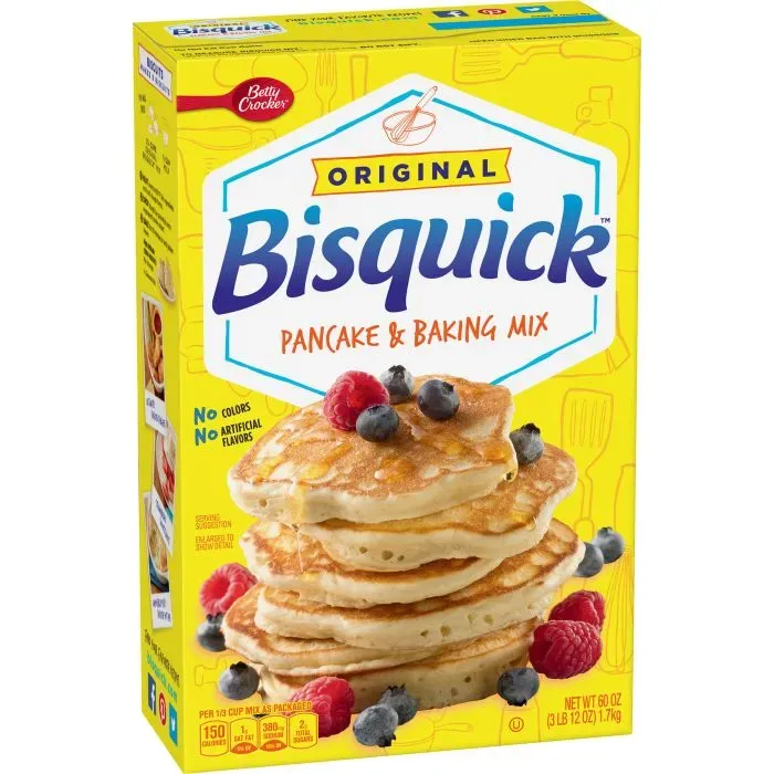 HARINA BETTY CROCKER LARGE SIZE P/HOT CAKES BISQUICK BAKING MIX 1.7 KG