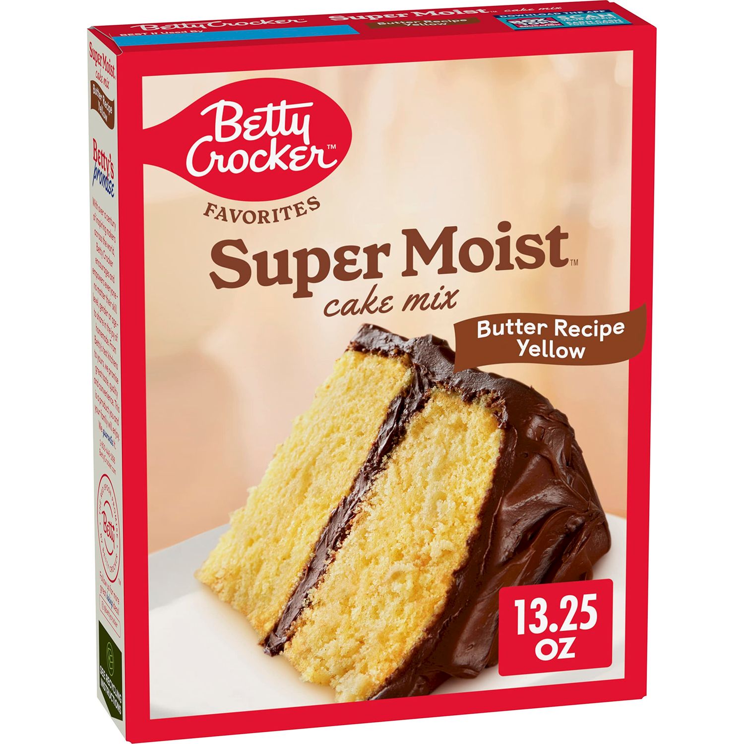 HARINA BETTY CROCKER SUPER MOIST BUTTER RECIPE YELLOW 375 GR.