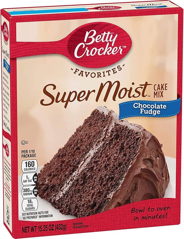 HARINA BETTY CROCKER SUPER MOIST CHOCOLATE FUDGE 375 GR.