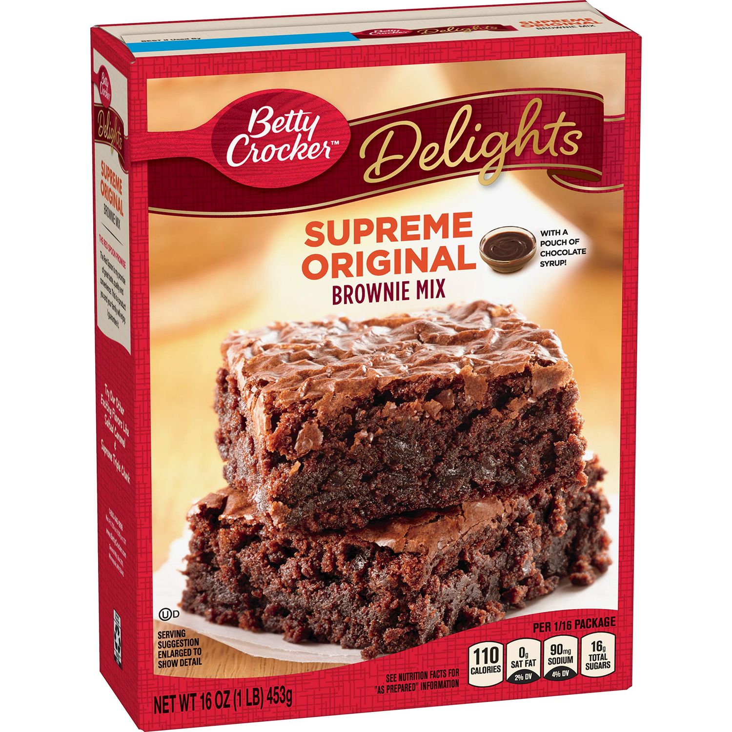 HARINA BETTY CROCKER BROWNIE SUPREME ORIGINAL MIX 453 GR.