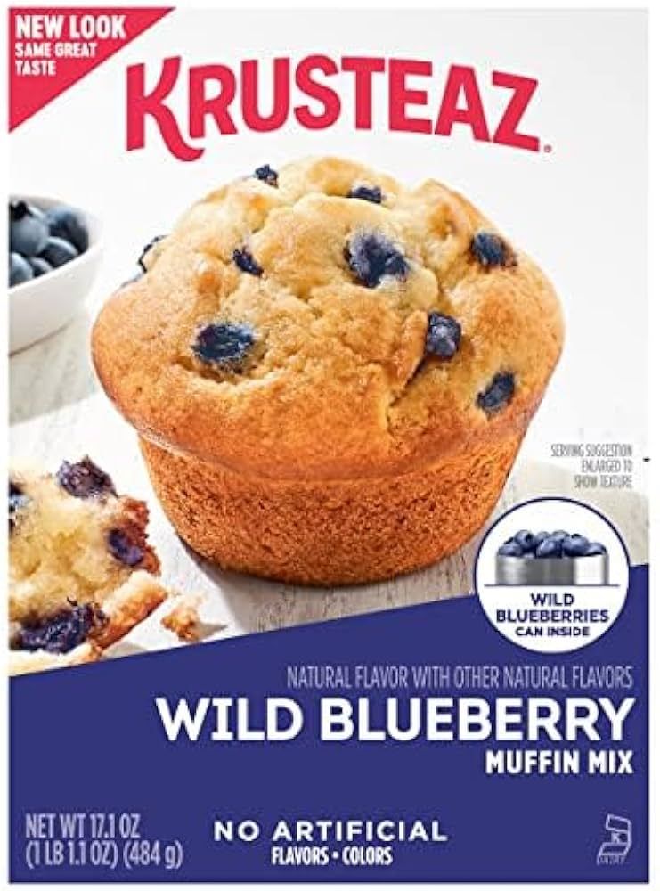HARINA KRUSTEAZ WILD BLUEBERRY MUFFIN MIX 484 GR.