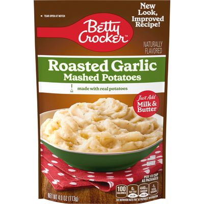PURE DE PAPA BETTY CROCKER ROASTED GARLIC CHEDDAR 113 GR