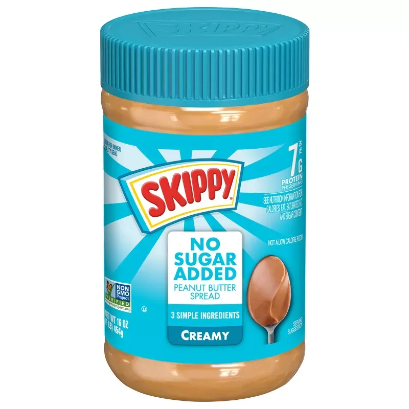 CREMA DE CACAHUATE SKIPPY NO SUGAR ADDED 454 GR.