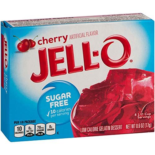 GELATINA JELL-O SUGAR FREE CHERRY 17 GR.