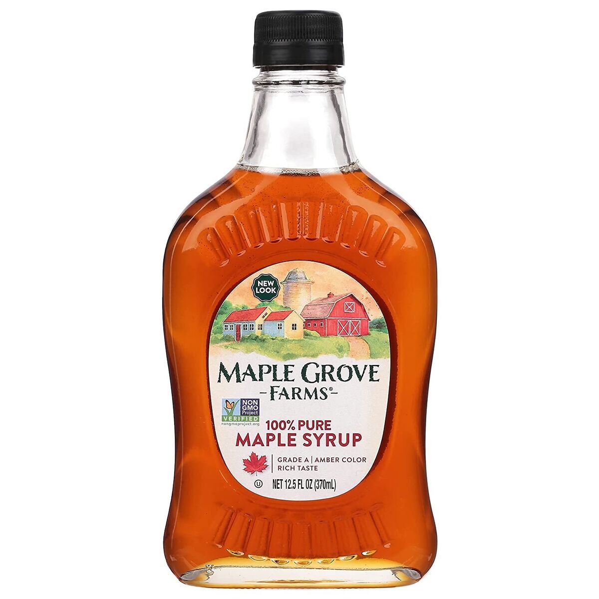 SYRUP MAPLE GROVE FARMS 100% PURE 370 ML.