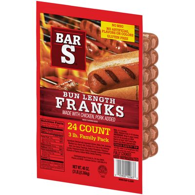 SALCHICHA BARS FAMILY PACK BUN LENGHT 1.36 KG