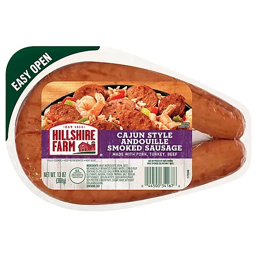 SALCHICHA HILLSHIRE FARM CAJUN STYLE ANDOUILLIE 368 GR