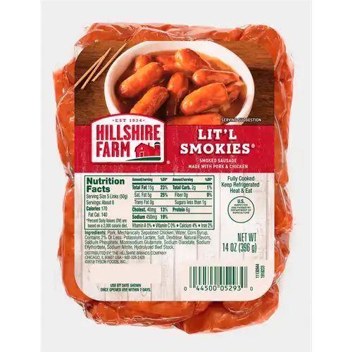 SALCHICHA HILLSHIRE FARM MINI LIT&#39;L SMOKED 396 GR.