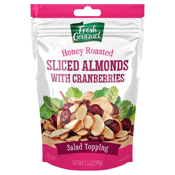 ALMENDRA FRESH GOURMET SLICED WHIT CRANBERRIES 99 GR.