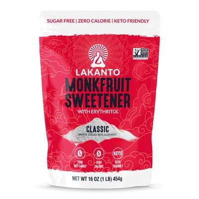 ENDULZANTE LAKANTO MONKFRUIT CLASSIC 454 GR.
