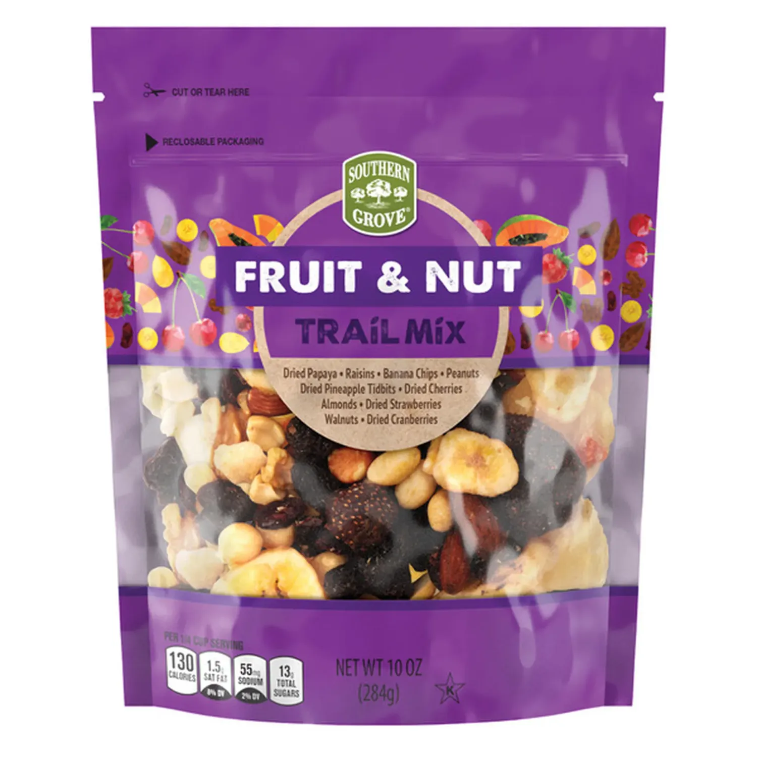 FRUIT &amp; NUT SOUTHERN GROVE TRAIL MIX 284 GR.