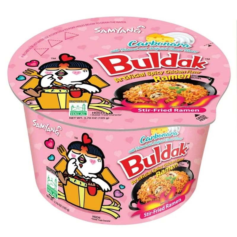 SOPA BULDAK RAMEN VASO CARBONARA 105 GR.