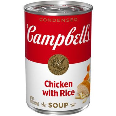 SOPA CAMPBELLS CHICKEN WHIT RICE 298 GR.