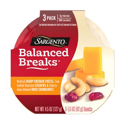 SNACK SARGENTO NATURAL SHARP C/3 PZAS 127 GR.