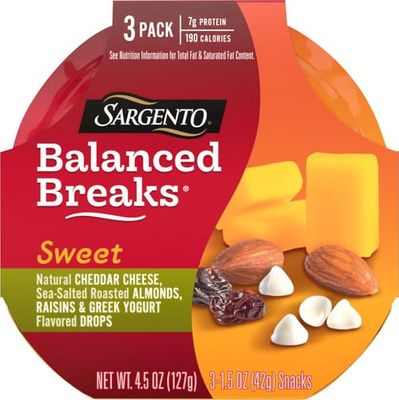 SNACK SARGENTO SWEET CHEDDAR CHEESE C/3 PZAS 127 GR.