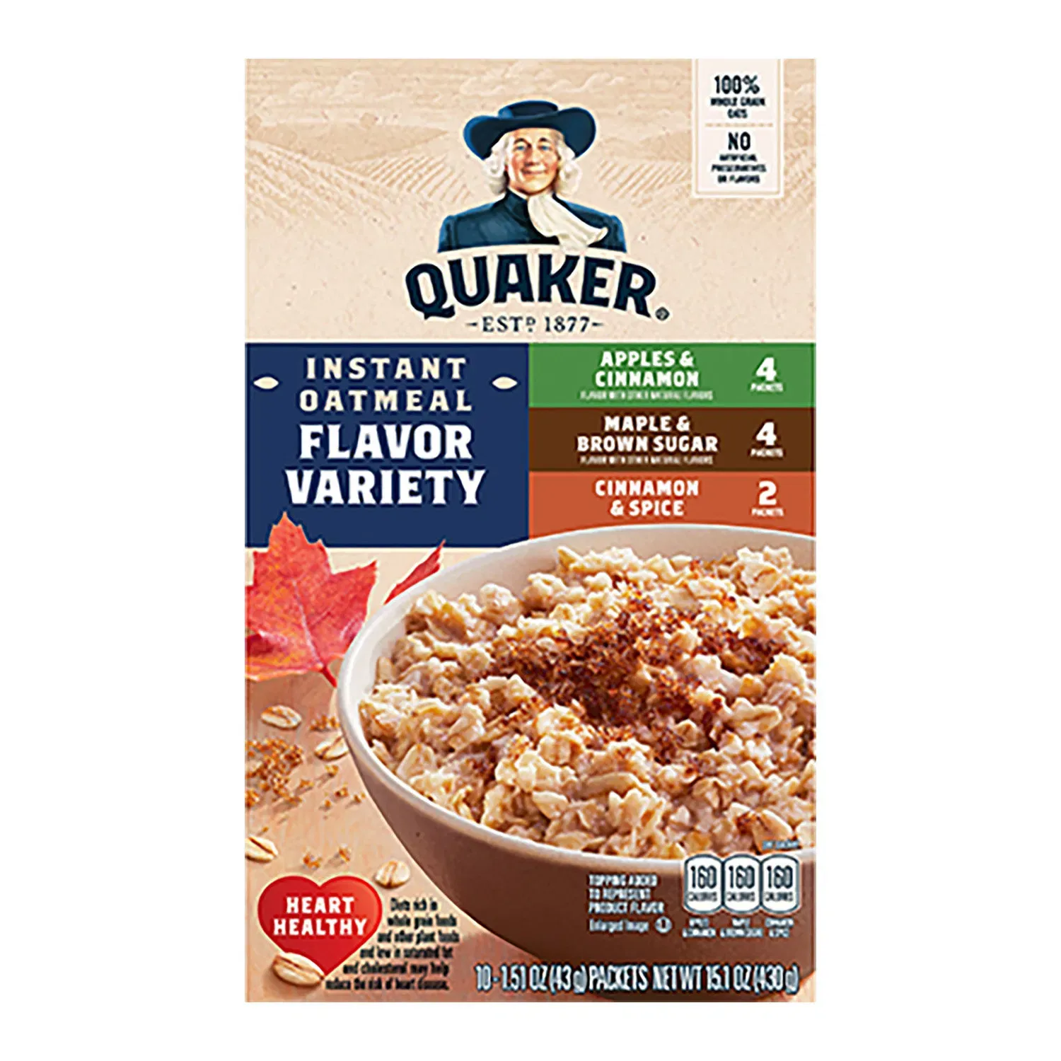 AVENA QUAKER FLAVOR VARIETY C/8 PZAS