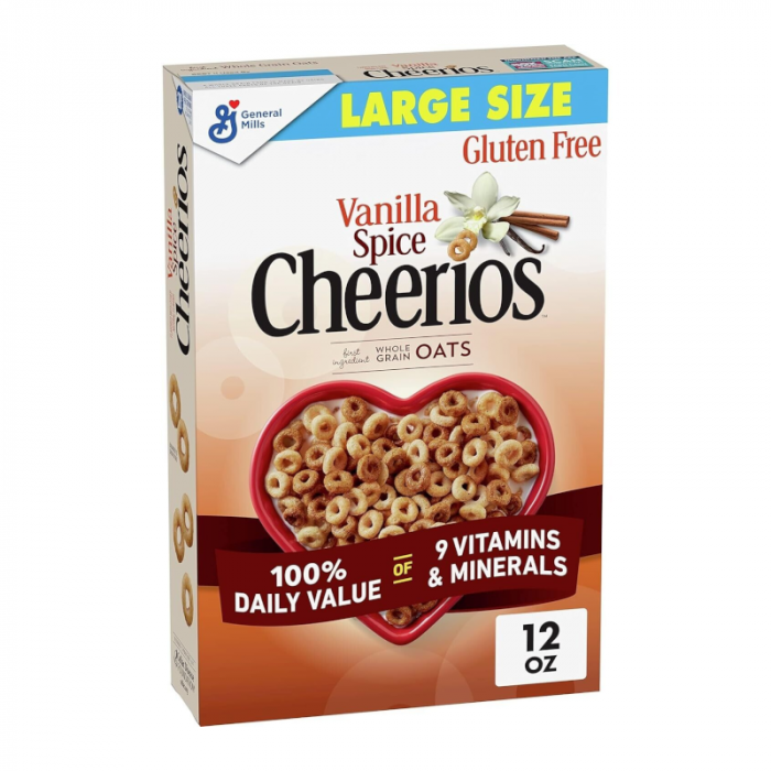 CEREAL CHEERIOS LARGE SIZE VAINILLA SPICE 340 GR.