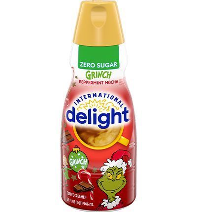 CREMORA COFFEE MATE ZERO SUGAR GRINCH PEPPERMINT 946 LTS.