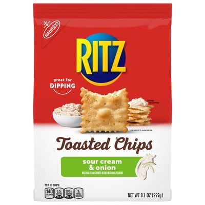 CHIPS RITZ TOASTED SOUR CREAM &amp; ONION 229 GR.