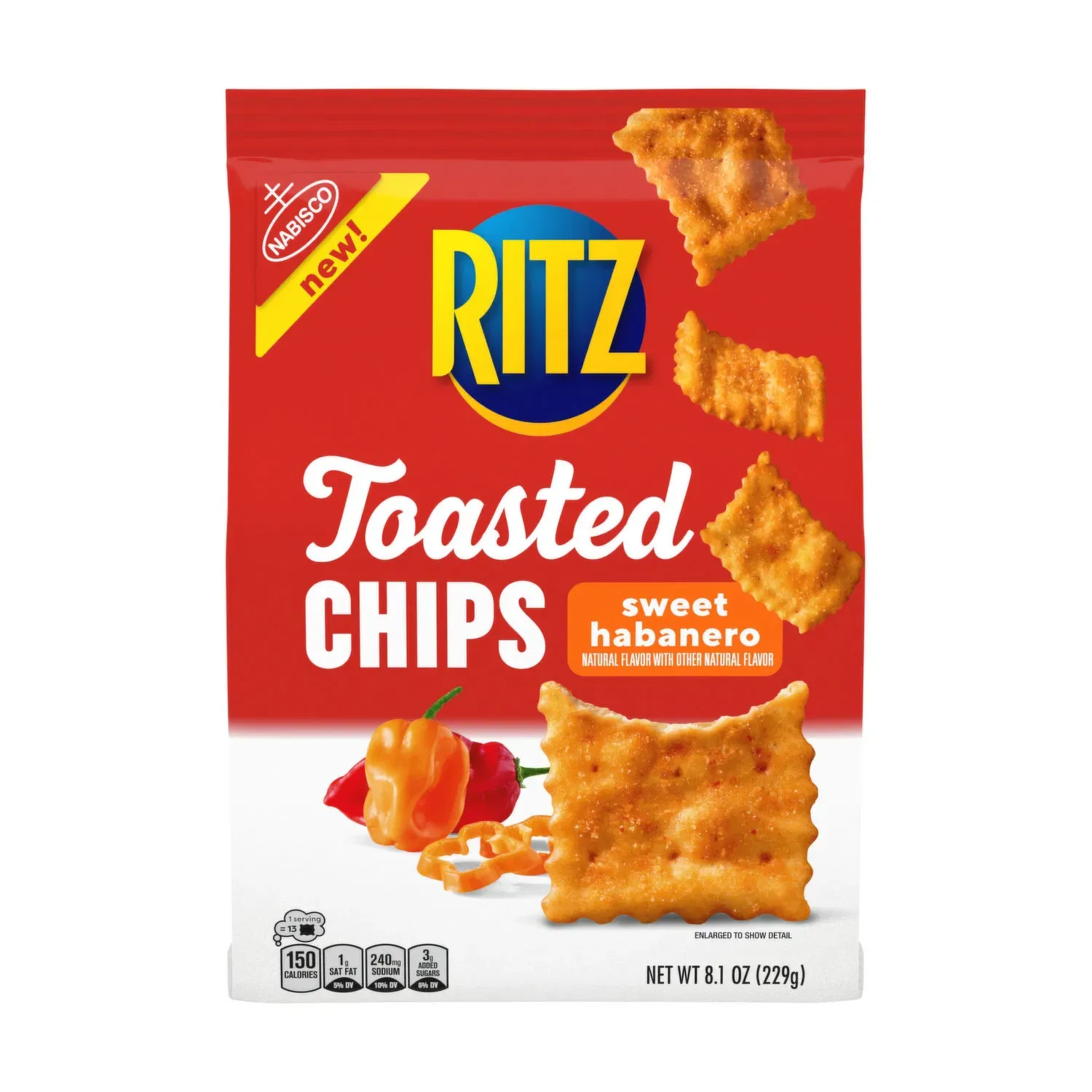 CHIPS RITZ TOASTED SWEET HABANERO 229 GR.