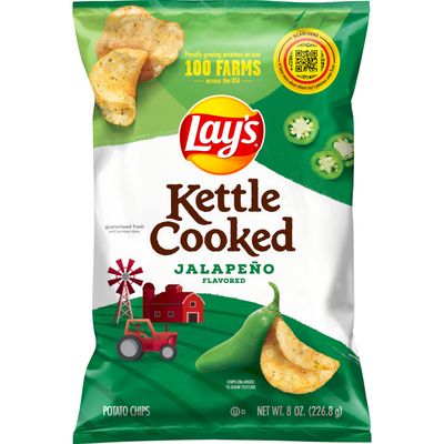 LAYS KETTLE COOKED JALAPENO 226 GR.