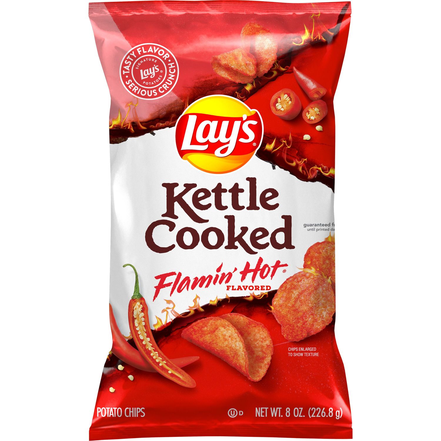 LAYS KETTLE FLAMIT HOT COOKED 226 GR.