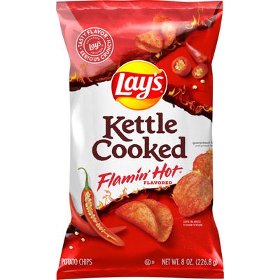LAYS KETTLE FLAMIT HOT COOKED 226 GR.