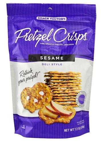 PRETZEL CRISP SNACK FACTORY SESAME 204 GR.