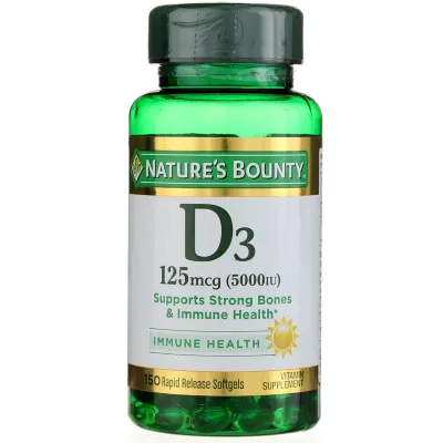 D3 NATURE&#39;S BOUNTY 125 MCG C/150 PZA