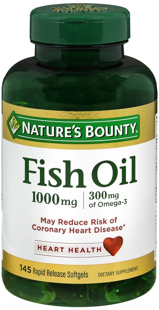 FISH OIL NATURE&#39;S BOUNTY 1000 MG C/145 PZA