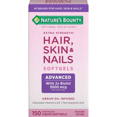 HAIR, SKIN AND NAILS NATURE&#39;S BOUNTY  WITH BIOTIN 5,000 MCG C/150 PZA