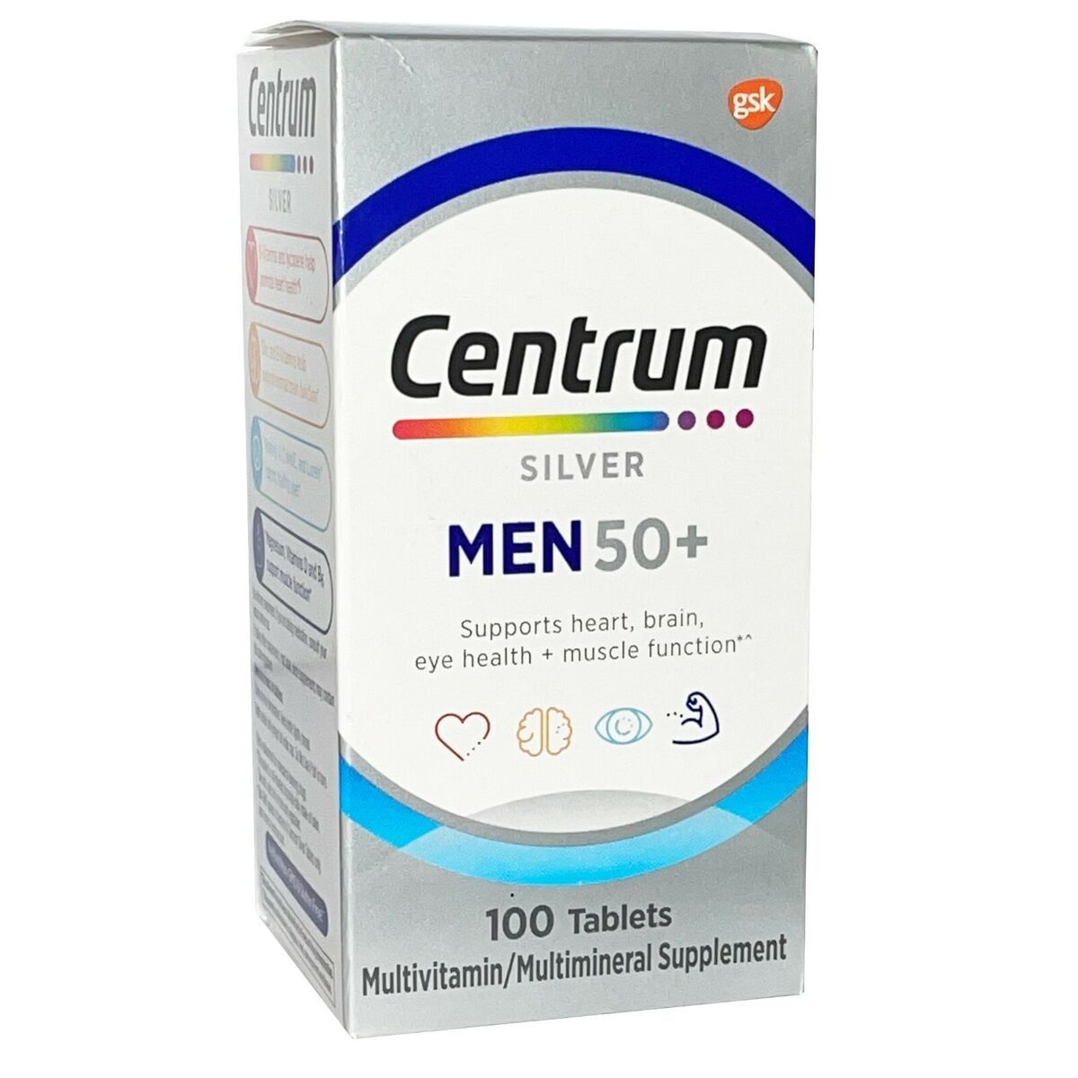 MULTIVITAMINICOS CENTRUM MEN 50+ C/100 PZAS