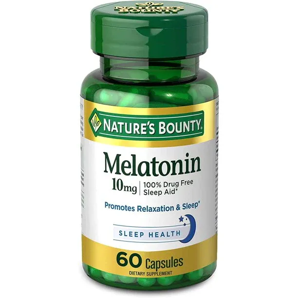 MELATONINA NATURE&#39;S BOUNTY 10 MG C/60 PZAS