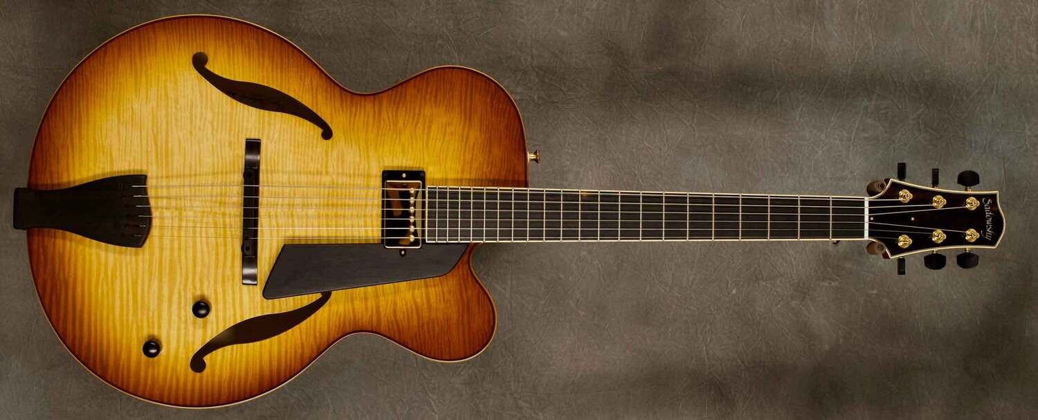 #A2056 Caramel Burst Jim Hall Archtop Guitar.