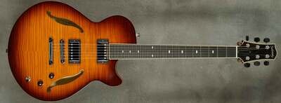 #A2084 Sienna Burst Semi-Hollow Archtop Guitar.