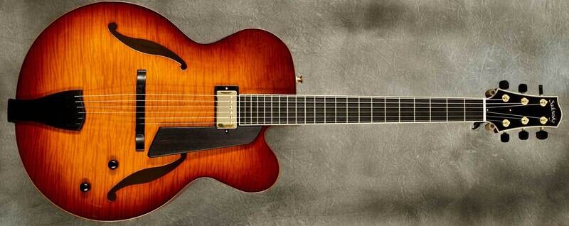#A1950 Sienna Burst Jim Hall Archtop Guitar.