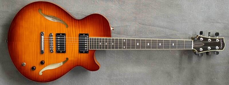 #A1925 Sienna Burst Semi-Hollow Archtop Guitar