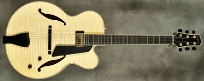 #A2042 Blonde Vintage Amber Jim Hall Archtop Guitar.